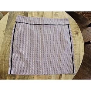 Ann Taylor Mini Skirt Spandex Women's Size 12 Nautical Summer